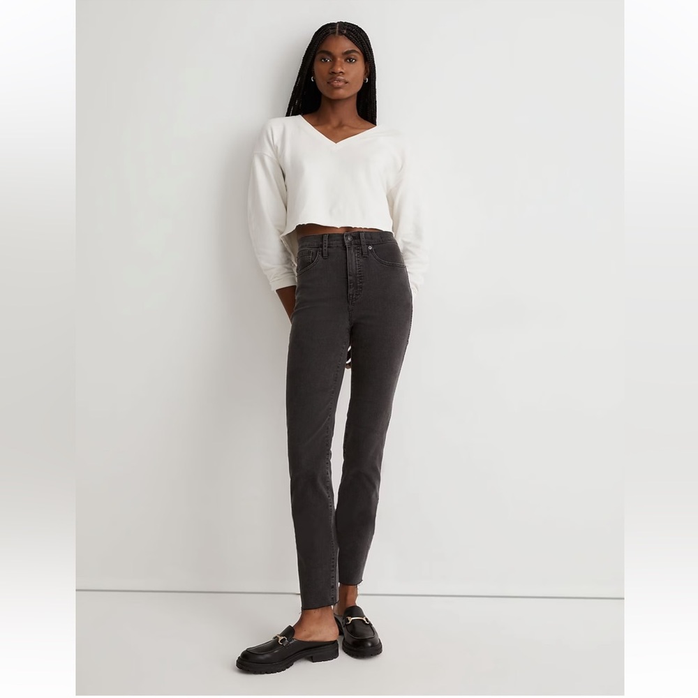 Madewell Stovepipe Jeans in Banberry Wash: Raw-Hem Edition. High Rise Size 30